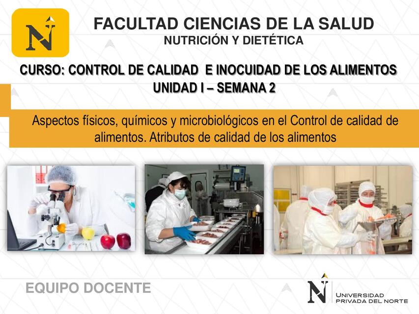  Control de calidad de los alimentos 