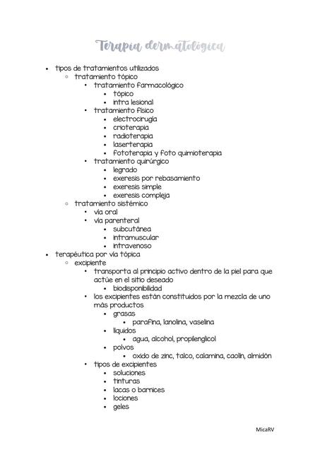 Terapia dermatológica