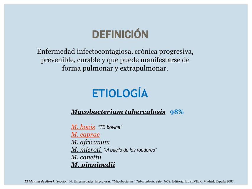 Tuberculosis Tuberculosis Bacilos Udocz