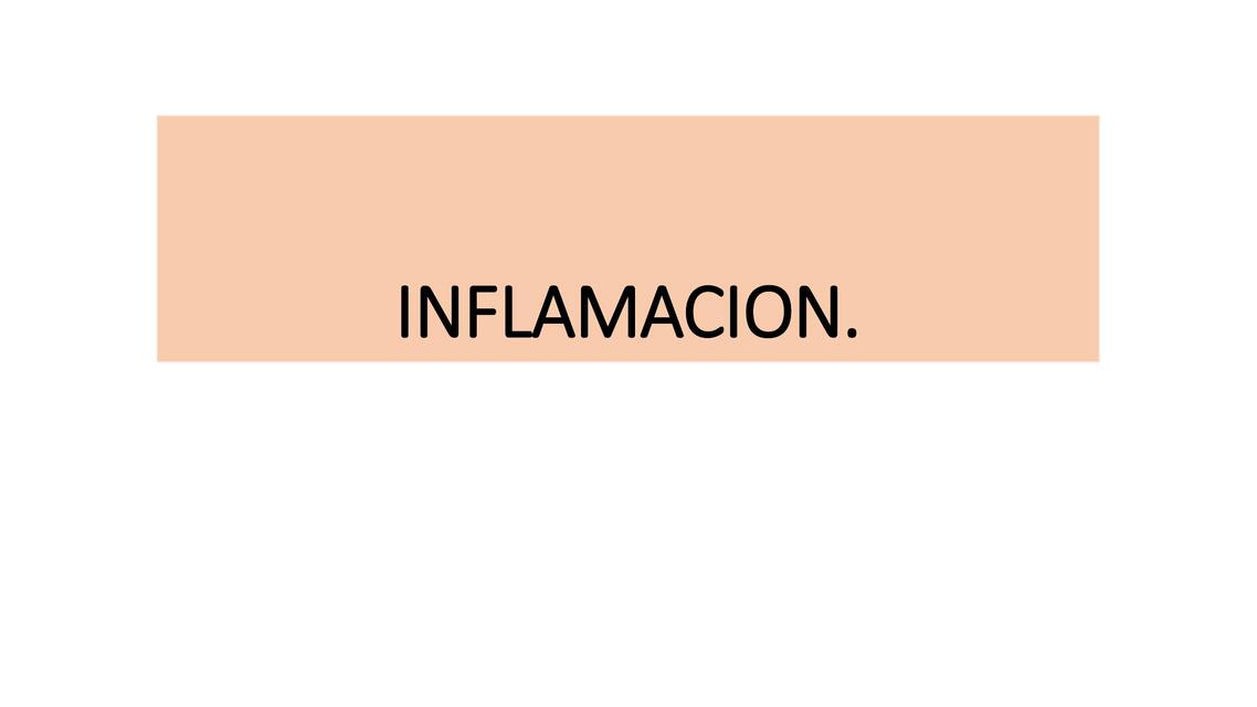 Inflamación 