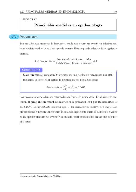 Principales medidas en epidemología