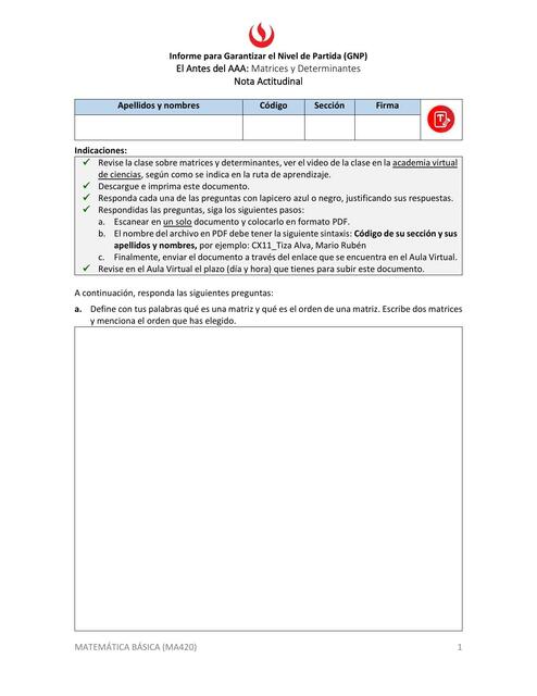 Matrices y Determinantes 