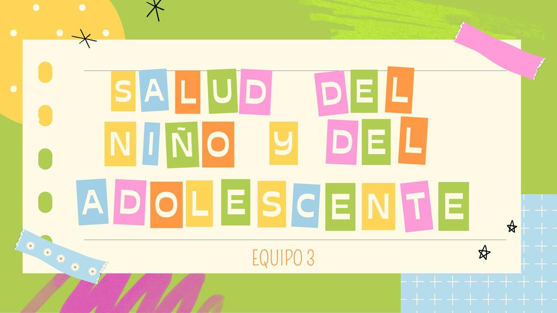 Salud del niño y del adolescente