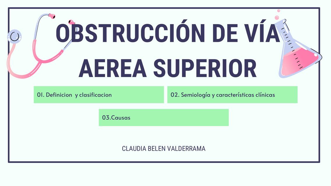 Obstrucción de vía aerea superior 