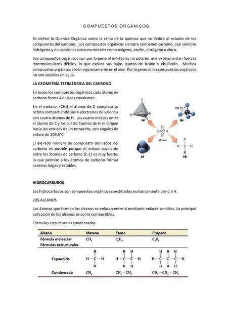 Compuestos orgánicos