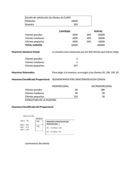 Estudio de satisfacción de clientes de CLARO 