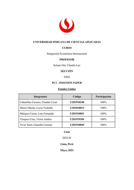 Integración Económica Internacional 