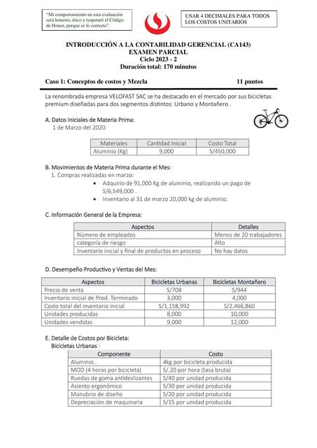 Conceptos de costos y Mezcla 