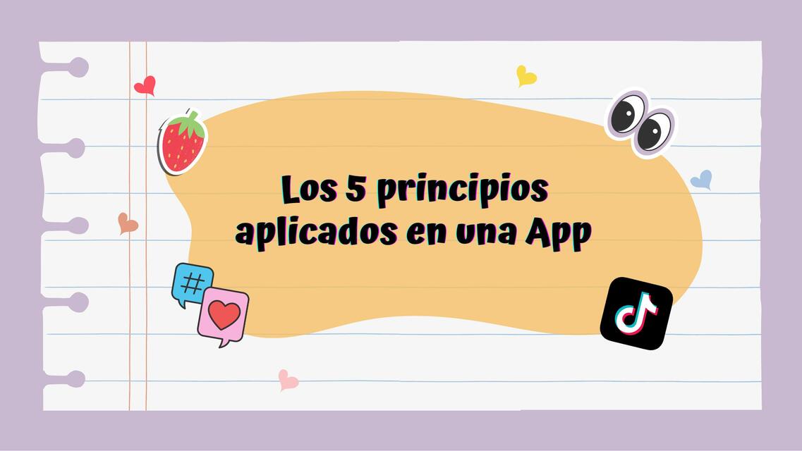 Los 5 Principios Aplicados en una App 