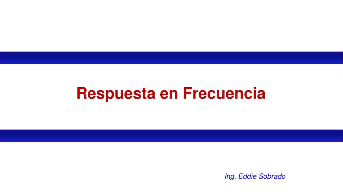 Respuesta de Frecuencia 