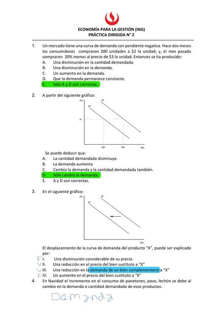 Economía para la Gestión- Examen 