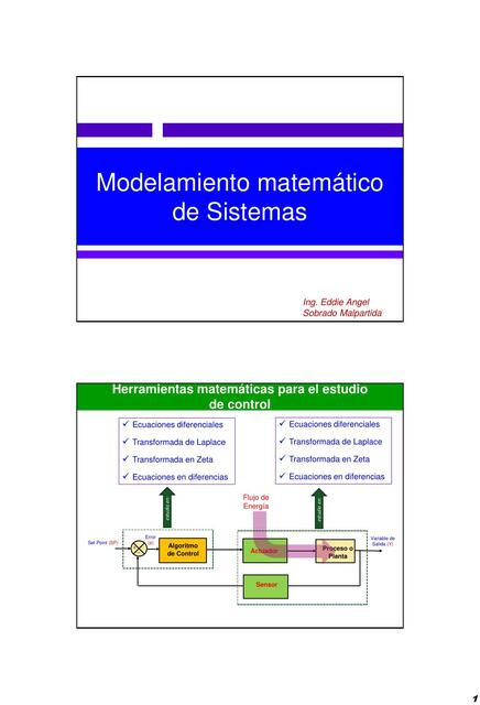 Modelamiento Matemático de Sistemas 