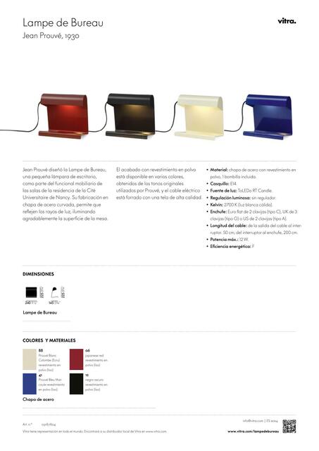 Factsheet Lampe de Bureau 