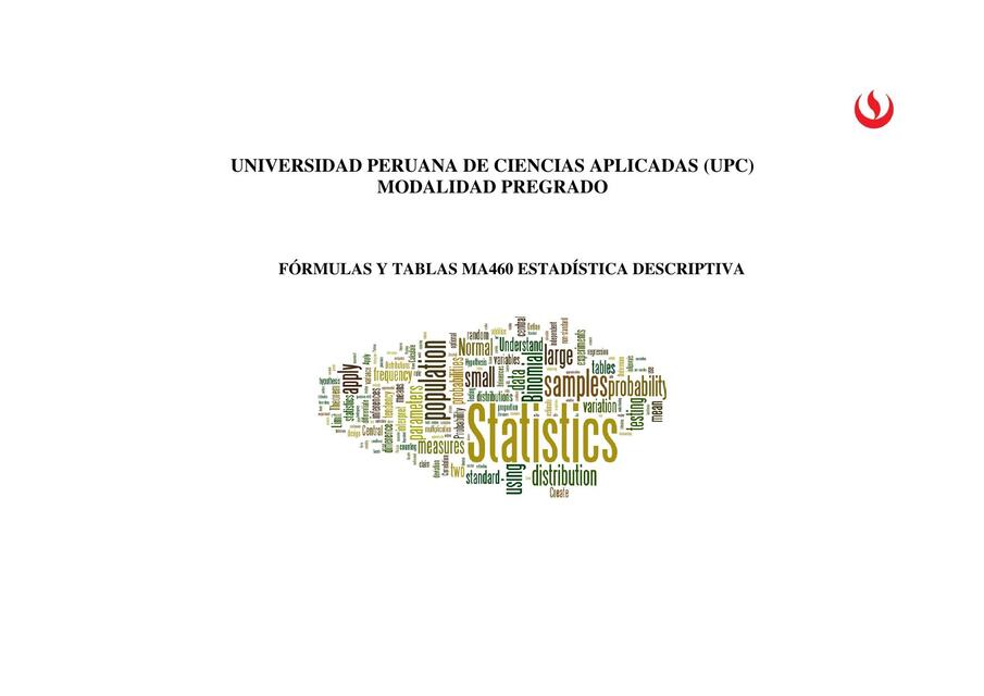 Fórmulas y tablas 