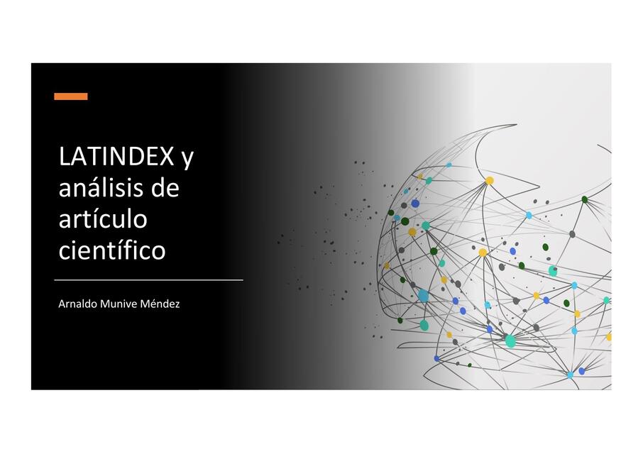 Latindex y análisis de artículo científico  