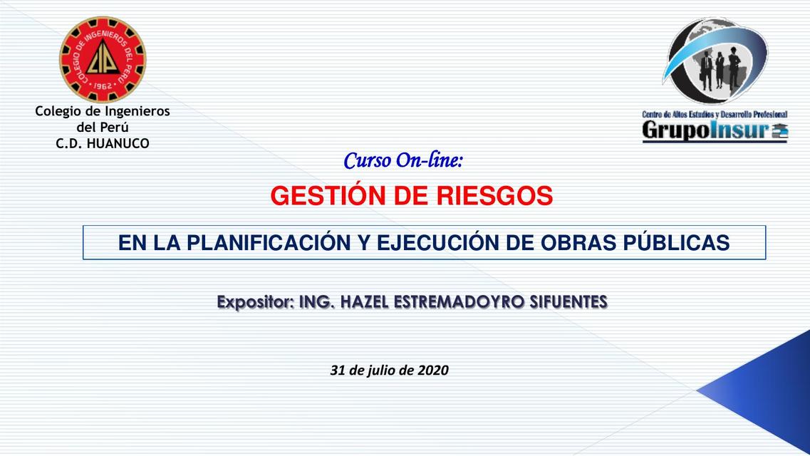 Gestion de Riesgos Obras