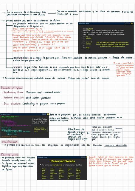 Escribir párrafos de código