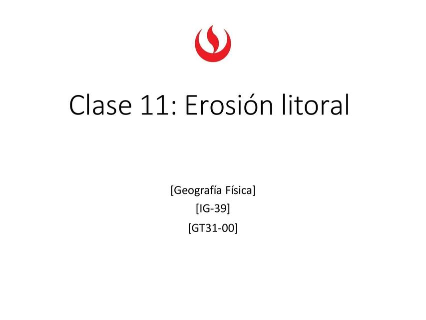 Erosión litoral