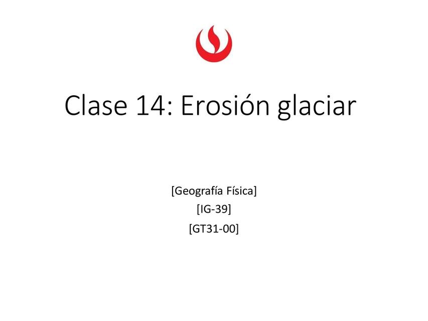 Erosión glaciar 