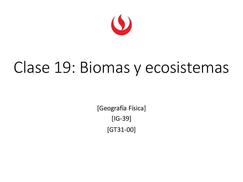  Biomas y eccosistemas 1