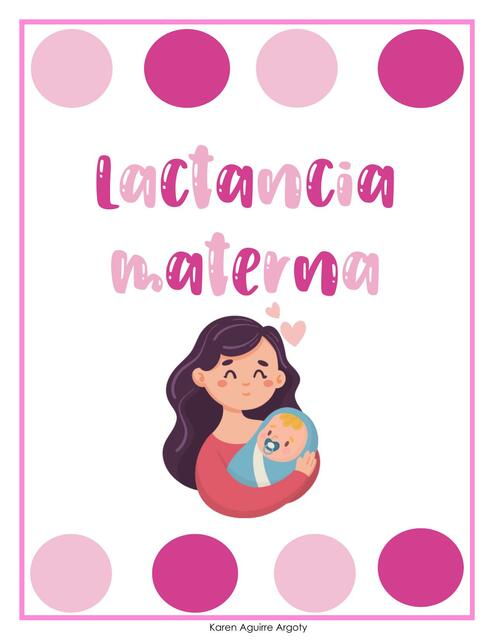 LACTANCIA MATERNA Y ALIMENTACION COMPLEMENTARIA