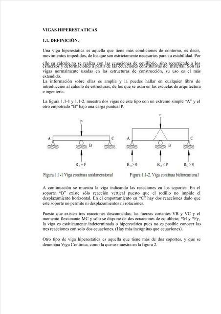 Vigas hiperestáticas