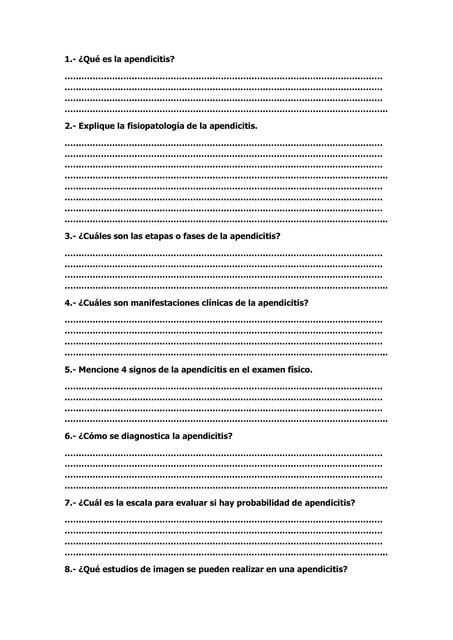 Examen de apendicitis primer modulo adulto maduro