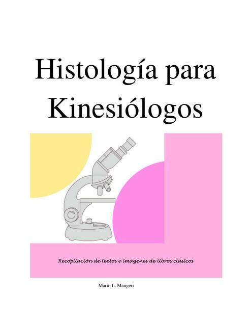 Histología para Kinesiólogos