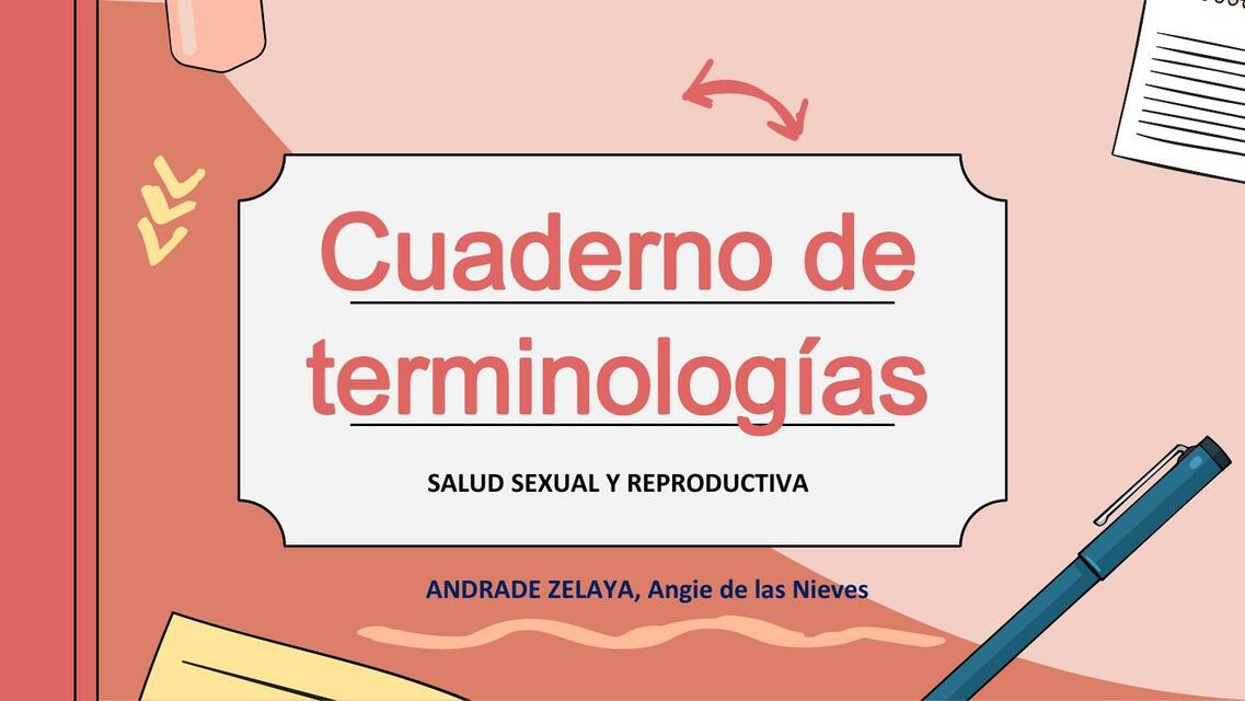 Terminología en Salud Sexual y Reproductiva 