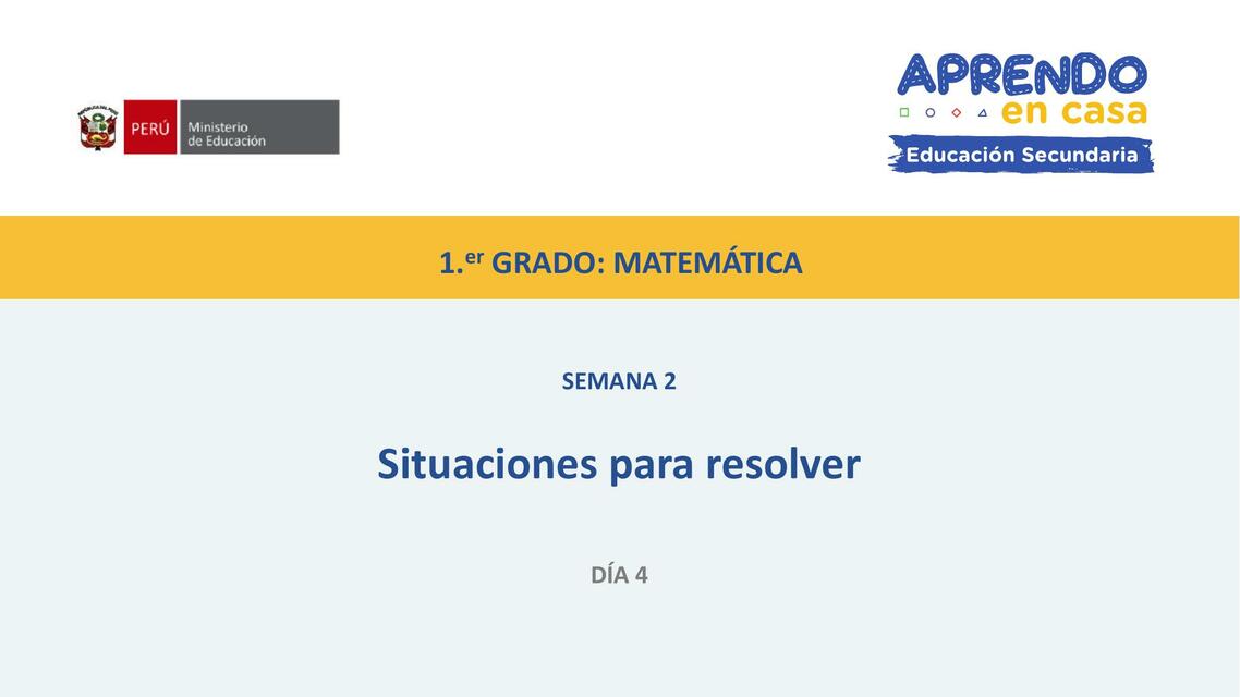 Situaciones para Resolver 