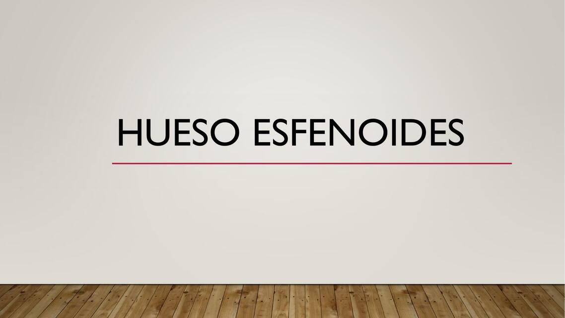 Hueso Esfenoides