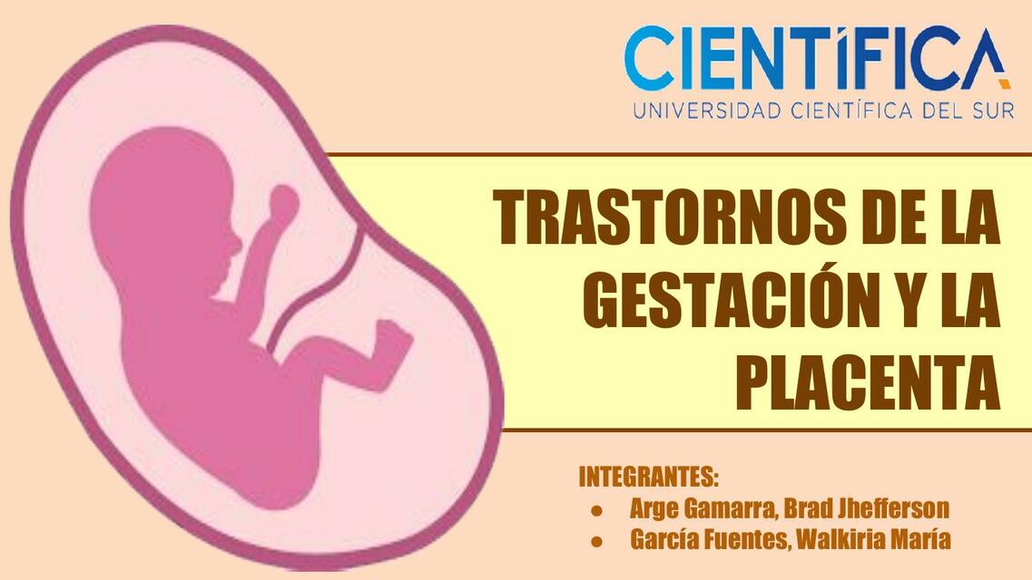 Transtornos de la gestación y la placenta