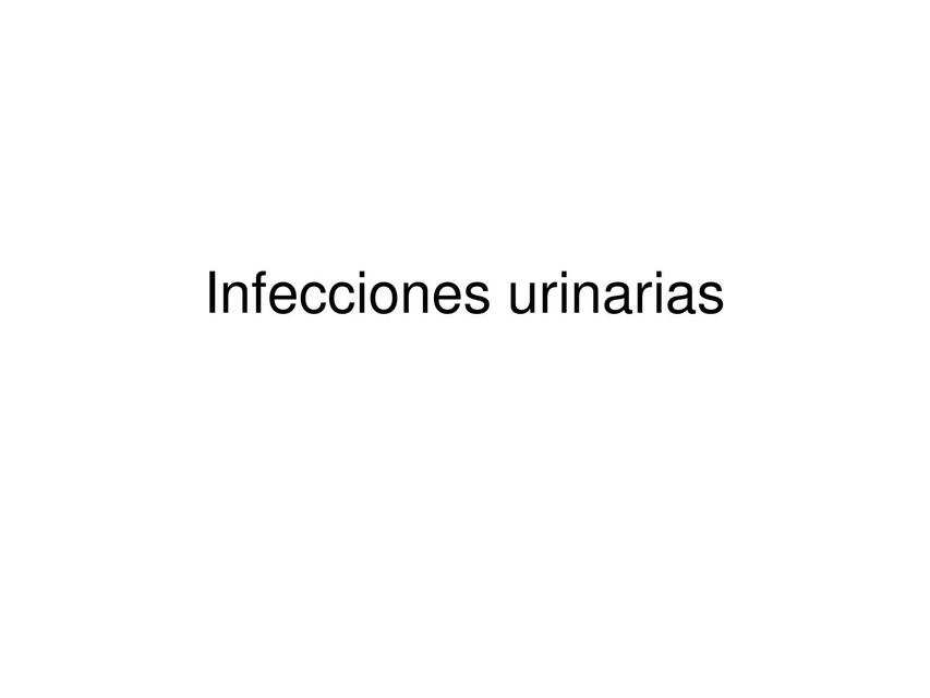 Infecciones Urinarias