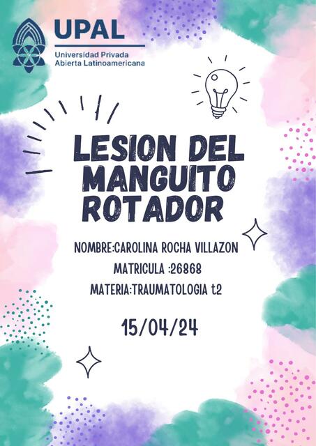 Lesión del Manguito Rotador 