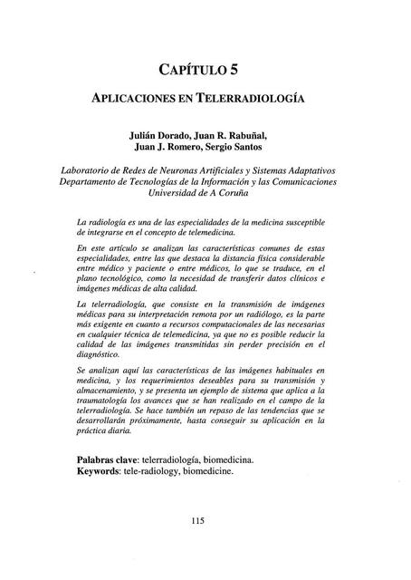 Aplicaciones en telerradiología