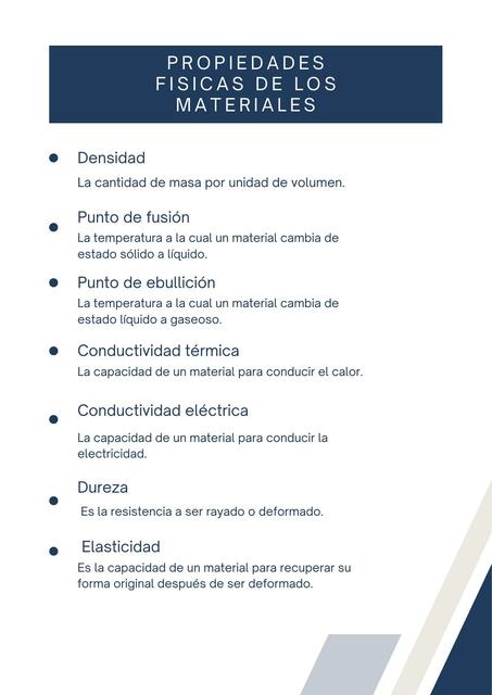 propiedades físicas de los materiales