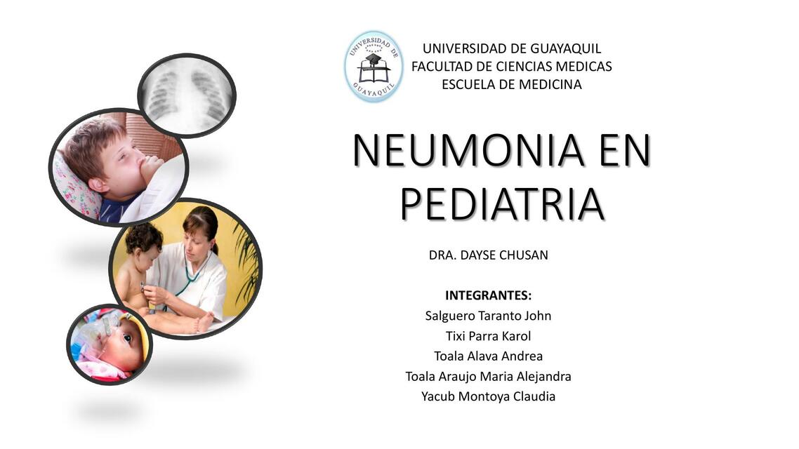 Neumonia en pediatria