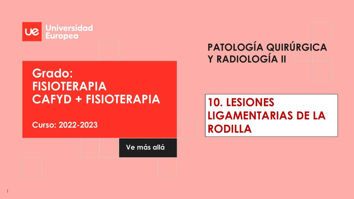 Lesiones ligamentarias de la rodilla