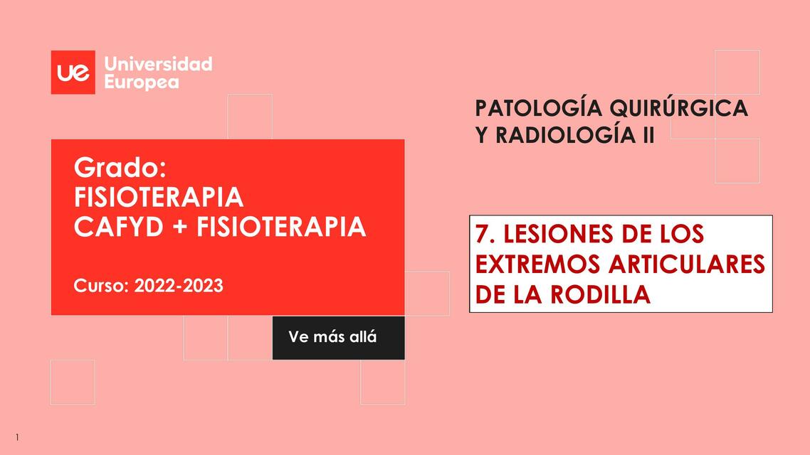 Lesiones de los extremos articulares de la rodilla 