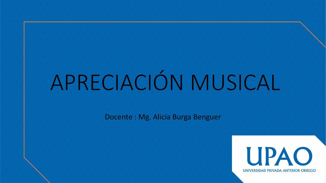 Apreciación musical 