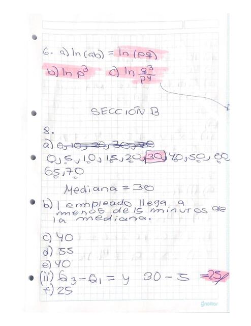 Prueba de Matemática 