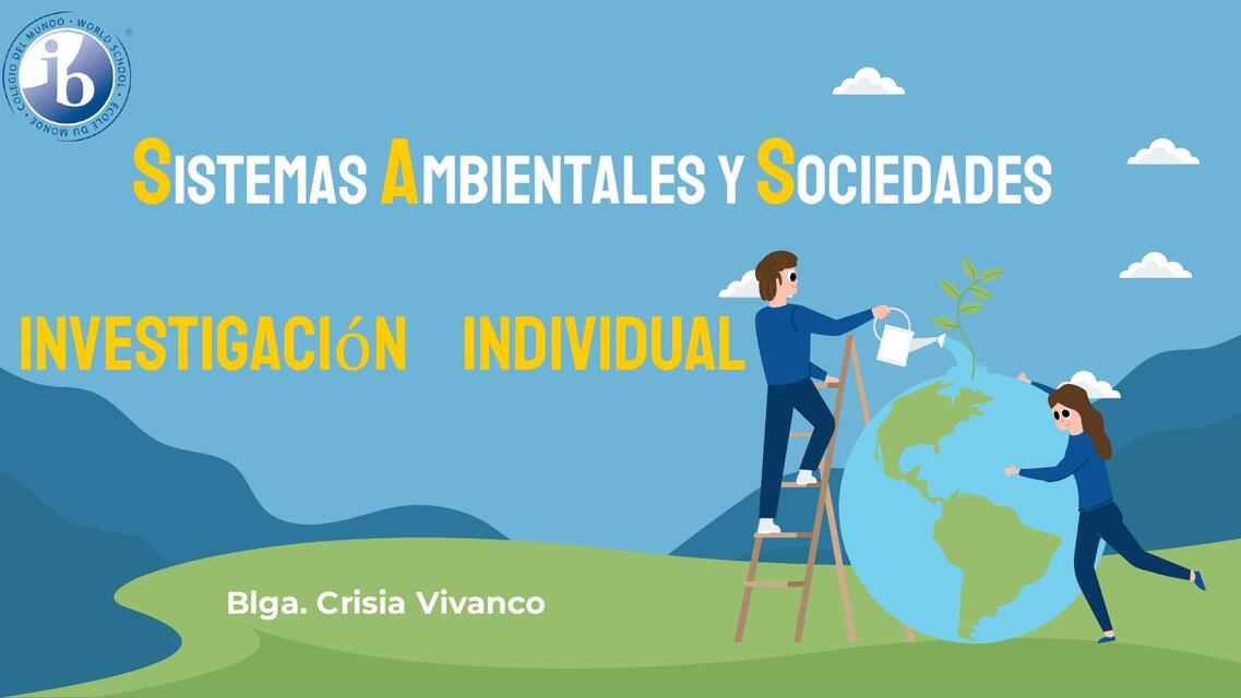 Sistemas ambientales y sociedades 