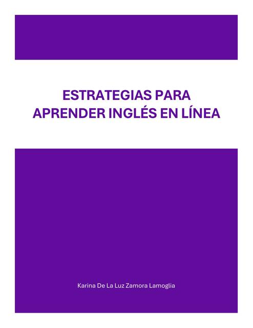 Estrategias para aprnder inglés en línea