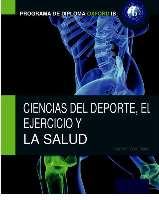 Ciencias del deporte el ejercicio y la salud 