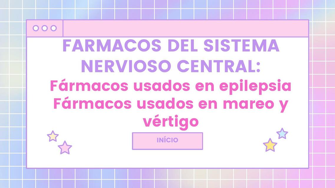 Fármacos del sistema nervioso central 