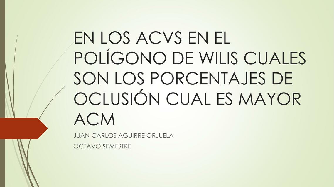 En los acvs en el polígono de wilis