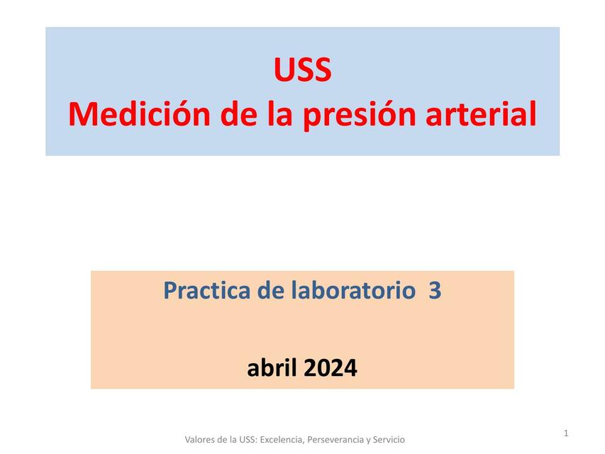 Medición de la presión arterial 1