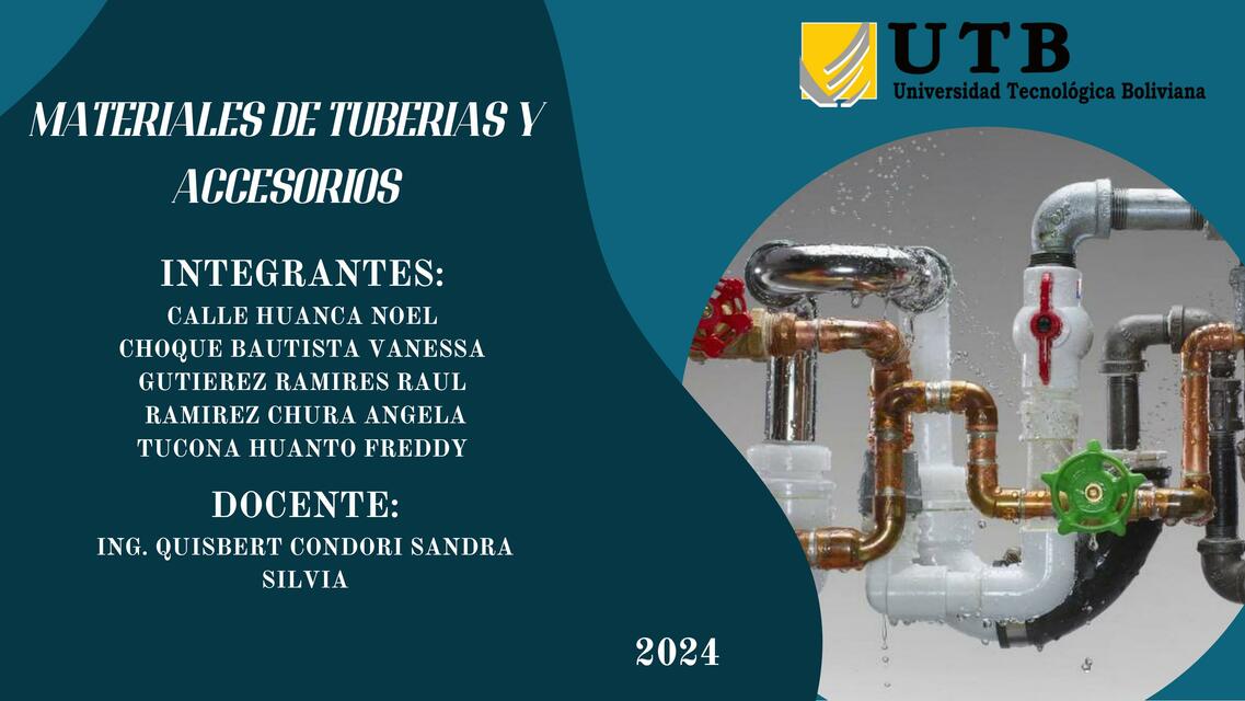 Materiales de tuberias y accesorios 