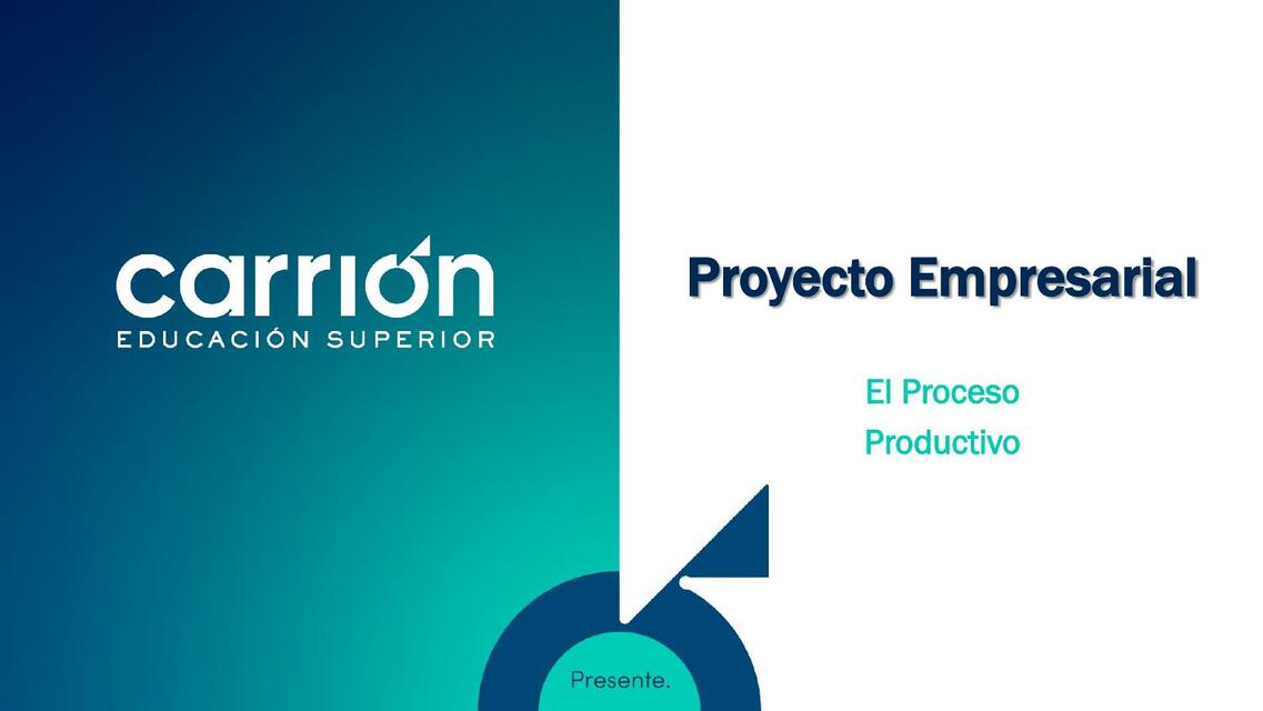 El proceso productivo