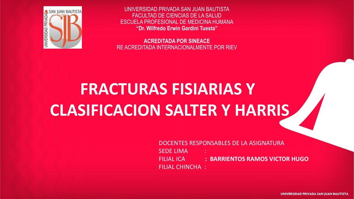 11 SALTER HARRIS ORTOPEDIA Y TRAUMATOLOGIA RESUMEN